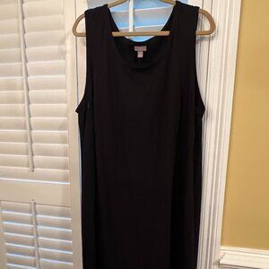 NWOT 2 Sleeveless JJill dresses 1 is Black3X  and 1 is gray 3X